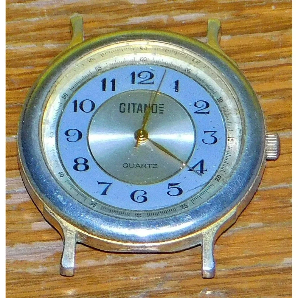 Set of 2 Vintage Gitano Watches for Parts or Repair